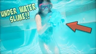 WE PUT A FLoATING SLIME FACToRY IN OUR POOL!!