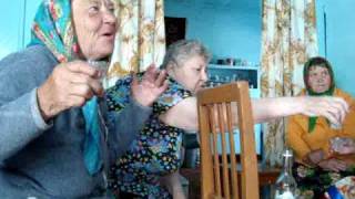 Doing vodka shots with the last of the singing Babushkas
