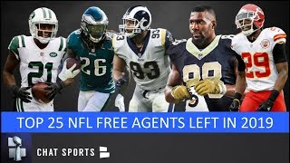 Top 25 NFL Free Agents Left In 2019