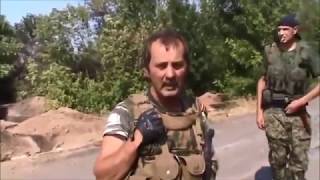 Ukraine war Ополченцами уничтожен блок пост Украинской армии Донбасс Новороссия Россия АТО