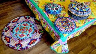 Коврики и подушки из уголков