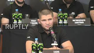 Russia: "Scared chicken" - Khabib Nurmagomedov taunts rival Conor McGregor