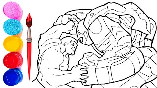 Hulk Vs Ironman Hulkbuster, the Avengers Coloring Pages, How to Draw Hulkbuster, Iron Man Suit
