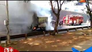 Thane : Tempo Fire At Teen Hath Naka 13th December 2015