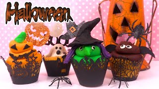 Halloween Cupcakes en Pâte à Modeler