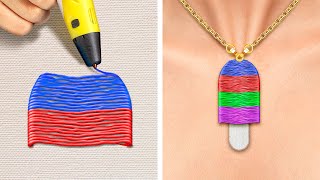 KERAJINAN PULPEN 3D KEREN YANG HARUS KAMU COBA || Aksesori dan Tips Berguna oleh 123 GO Like!