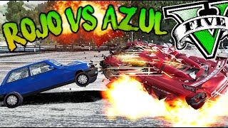 SUMO DE COCHES !! (MINIJUEGO) ROJO VS AZUL !! SUPER DIFICIL Y FAIL !! GTA V ONLINE Makiman