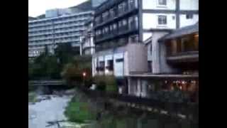塩原温泉　初秋の紅の吊橋　１　suspension bridge