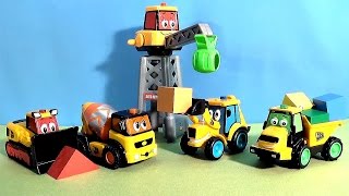 Развивающие машинки JCB и стройплощадка  Учим цвета и цифры