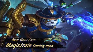 NEW AKAI SKIN!! "MAGISTRATE" (MOBILE LEGENDS)