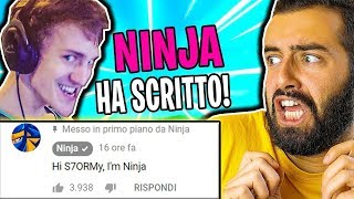 NINJA HA COMMENTATO LA MIA LIVE !!