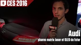 CES 2016 : Audi montre les phares matrix laser et OLED du futur