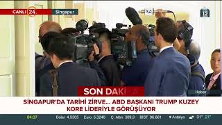 ABD Başkanı Trump ile Kuzey Kore lideri Kim Jong-un bir araya geldi