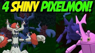 I ACTUALLY GOT SHINY HERACROSS! 4 EPIC SHINY POKEMON in PIXELMON!