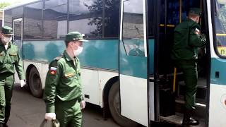 Отправка новобранцев из Москвы