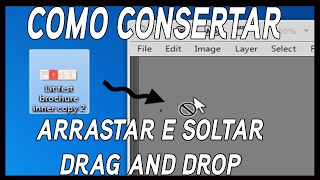Como consertar "ARRASTAR E SOLTAR"(drag and drop) Photoshop [2 métodos]