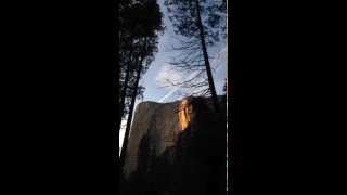 Fire Waterfall-Yosemite National Park-Horsetail Falls-2/20/16
