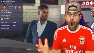 OMG INSANE TRADE FOR RASHFORD! * HE SIGNED* FIFA 18  CAREER MODE BENFICA #04