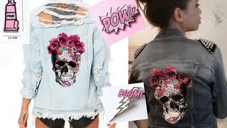 Идеи Простых DIY: Преображаем Старые Вещи | ДЖИНСОВАЯ КУРТКА | НОВАЯ ЖИЗНЬ СТАРЫХ ВЕЩЕЙ / REMAKE