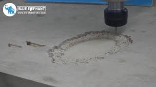 BLUE ELEPHANT cnc router 1530 carving a pattern like ancient mirror frame economic spindle