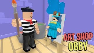 Я ПОПАЛ В МАГАЗИН КАРТИН!! МЕНЯ ХОЧЕТ УБИТЬ ХУДОЖНИК??? ROBLOX OBBY