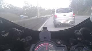 RD350LC e Ninja 300 no Rodoanel p/ Santos