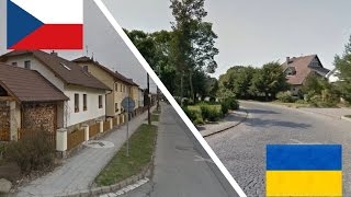 Чехия и Украина. Сравнение. Йиглава - Ужгород. Україна - Росія. Česko - Ukrajina. Ukraine -Czechia.