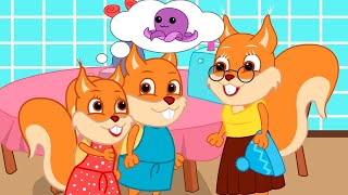 Famille d'Écureuil - Bonnet Grimace Animé 2022 en Français