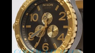 COOLWATCH31 A083-595 NIXON 51-30 CHRONO GUNMETAL GOLD MEN'S WATCH A083595 ニクソン クロノ ガンメタル ゴールド メンズ
