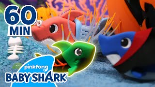 Clay Halloween Sharks | +60MIN | Halloween Shark Family | Holiday Special 