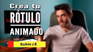 Cómo crear rótulo/título animado (After Effects)