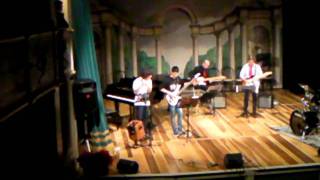 Alessandro playing " What a wonderful world ":  flute at the beginning and piano at the end.