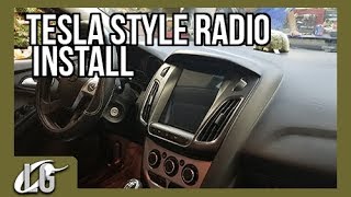 Tesla Style Android Touch Screen Radio Installed into Focus (old video)
