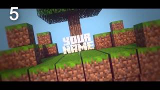 TOP 10 Minecraft Intro Template #5 C4D+AE,SV + Free Download