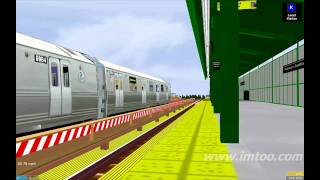 OpenBve Nycta:IND OCTAVIA BOOKER LINE`K` Train :Run By @ Passaic Juction on K line