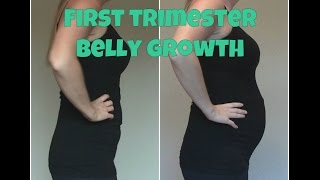 Belly Growth Progression - First Trimester
