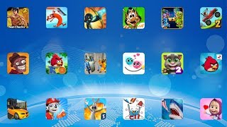 Looney Tunes,Oggy Racing,Ben 10,Banana KONG,Oggy GO,Boboiboy RUN,Tiles Hop