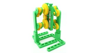 3D-printed Walking Gear Bot (Robot)