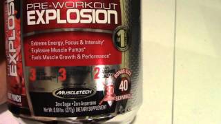 Six Star Pre Workout Explosion mix drink powder