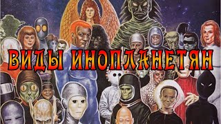 Виды Инопланетян (Рептилойды, Норды, Серые)