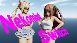 [MMD]ねこみみスイッチ/Nekomimi Switch[V-tubers]
