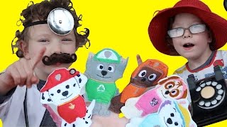 Five Little Monkeys, Paw Patrol Style with Marshall, Rocky, Zuma, Skye, Everest
