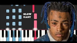 XXXTentacion - NUMB (SLOW EASY PIANO TUTORIAL)