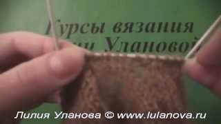 Носки классические - 3 часть - Knitting socks spokes - вязание пятки спицами