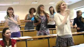 PAN JAN - Collegium Polonicum. Studenci dziękują wykładowcy