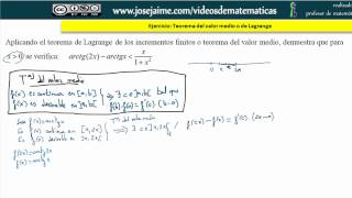 2bat ccnn2 10 aplicaciones derivadas 70 Teorema del valor medio demostrar desigualdad