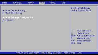 настройка ami bios
