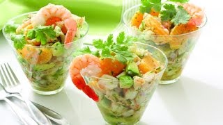 #28 Как приготовить салат с креветками и кунжутом
