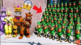 Meet the +1000 Evil Leprechaun Army! Animatronics are OVER! (GTA 5 Mods FNAF RedHatter)