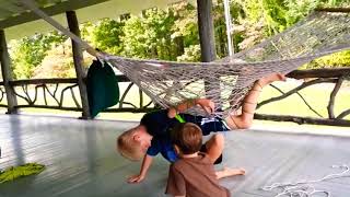 "his feet are pretty ticklish." Dad tells sons friends his most ticklish spot  (funny cute)
